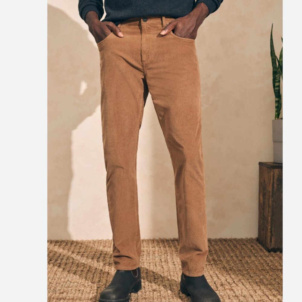 Faherty Stretch Terry Corduroy 5-Pocket Pant